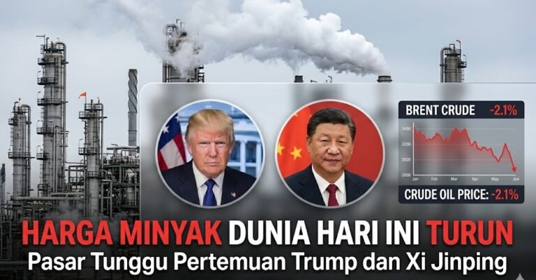 Harga Minyak Dunia Hari Ini Turun, Pasar Tunggu Pertemuan Trump dan Xi Jinping